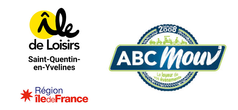 Logo du partenariat entre ABC mouv et l'île de loisir de Saint-Quentin-en-Yvelines
